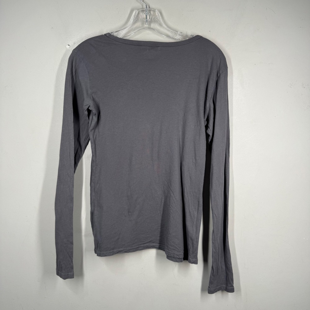 Robindira Unsworth Womens Long Sleeve Scoop Neck Tee Shirt Gray Size Small *FLAW - Picture 6 of 16